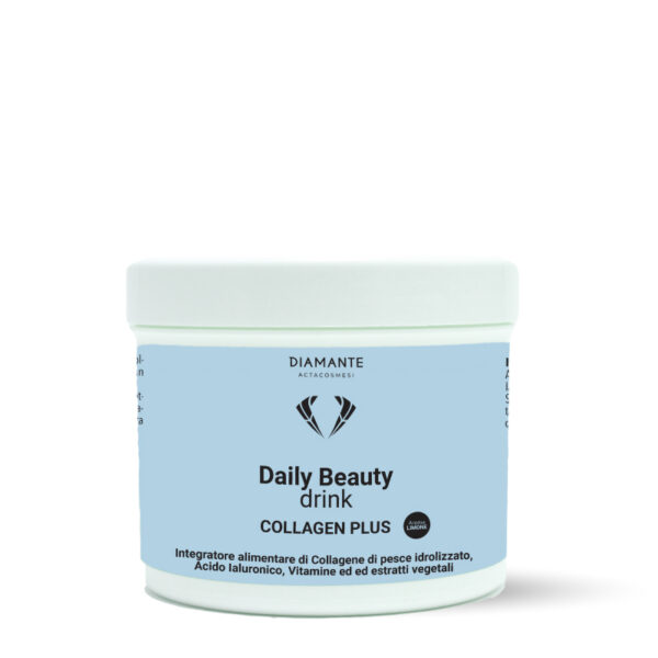 Daily Beauty Drink Collagene Plus in polvere per pelle luminosa e sana.
